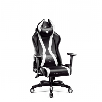DIABLO X-HORN 2.0 >kids< fotel czarno-biały | Bürostuhl schwarz-weiß | chair black-white