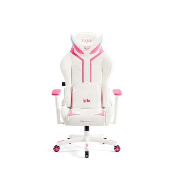 Kido by Diablo X-Ray 2.0 children's gaming chair: white and pink