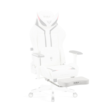 Fußstütze kompatibel mit dem Diablo X-Ray 2.0 Gaming Stuhl: Weiß