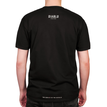 Diablo Chairs férfi gamer póló: fekete, méret: S