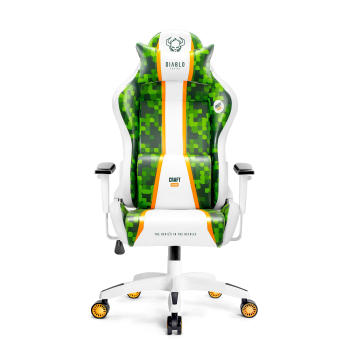 Herní židle Diablo X-One 2.0 Craft Normal Size: Bílo-zelená 