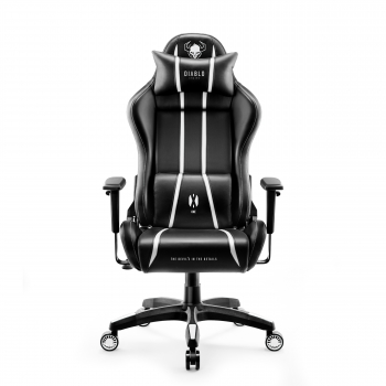 Fotel gamingowy Diablo X-One 2.0 Normal Size, czarno-biały