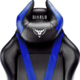 Diablo X-Horn 2.0 gamer szék Átlagos méret: Fekete-kék Diablochairs