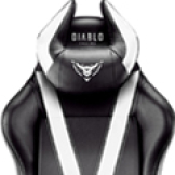 Herné kreslo Diablo X-Horn 2.0 King Size: Čierno-biele Diablochairs