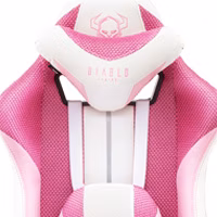 Scaun gaming din material Diablo X-Player 2.0: Frost Black/negru Normal