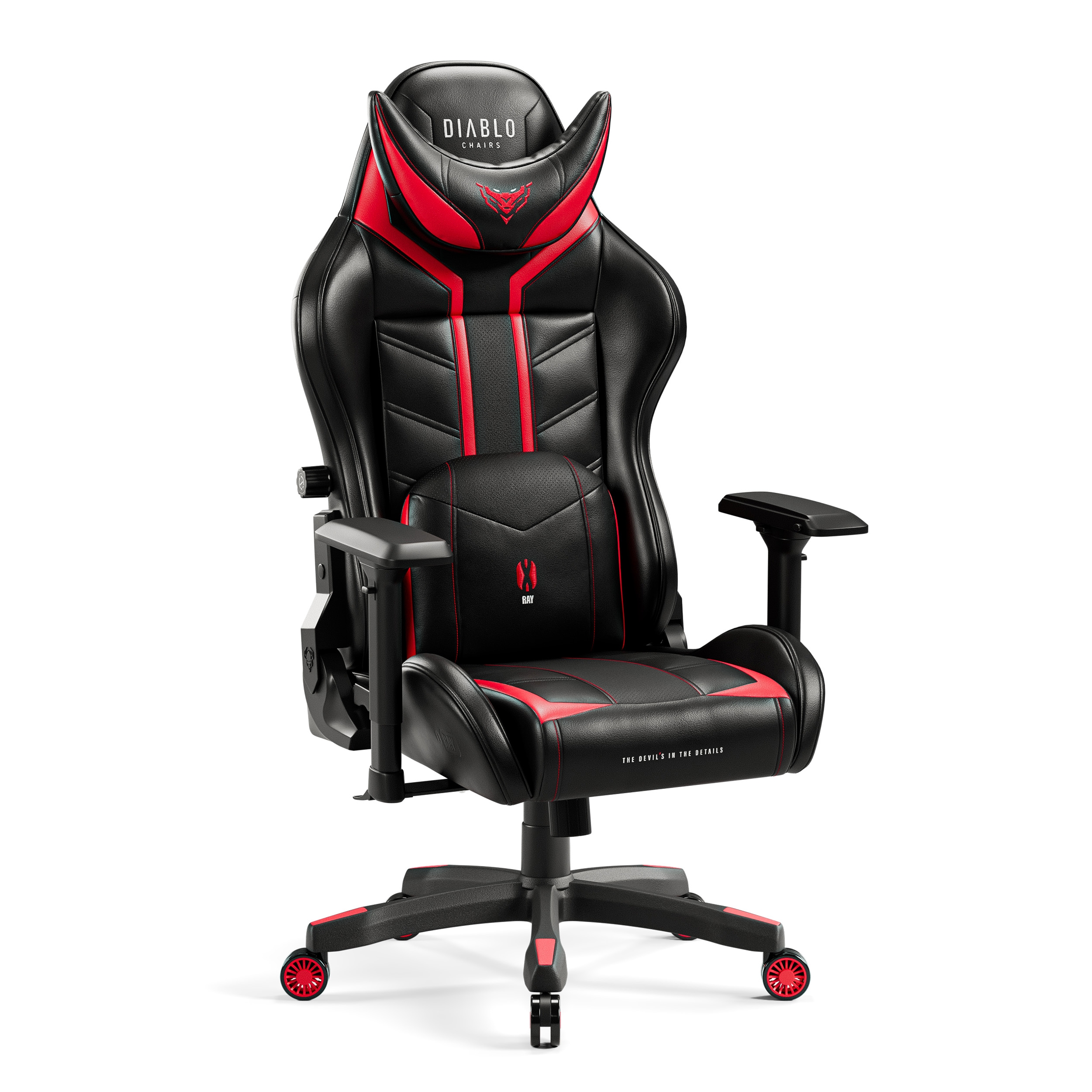 Grand pouf gamer Diablo Chairs: rouge