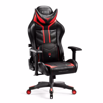 Diablo X-Ray 2.0 Nagy méret gamer szék: fekete-piros