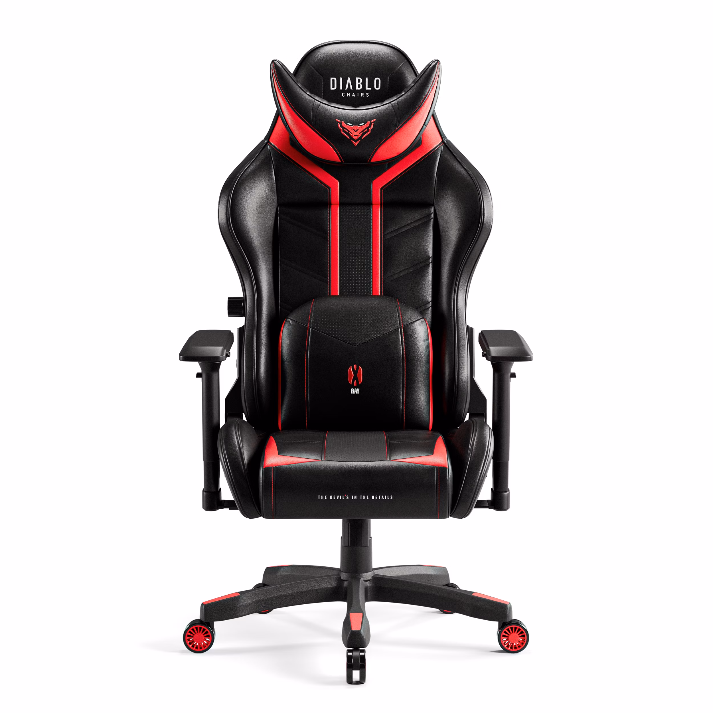 Diablo X-Ray 2.0 Nagy méret gamer szék: fekete-piros