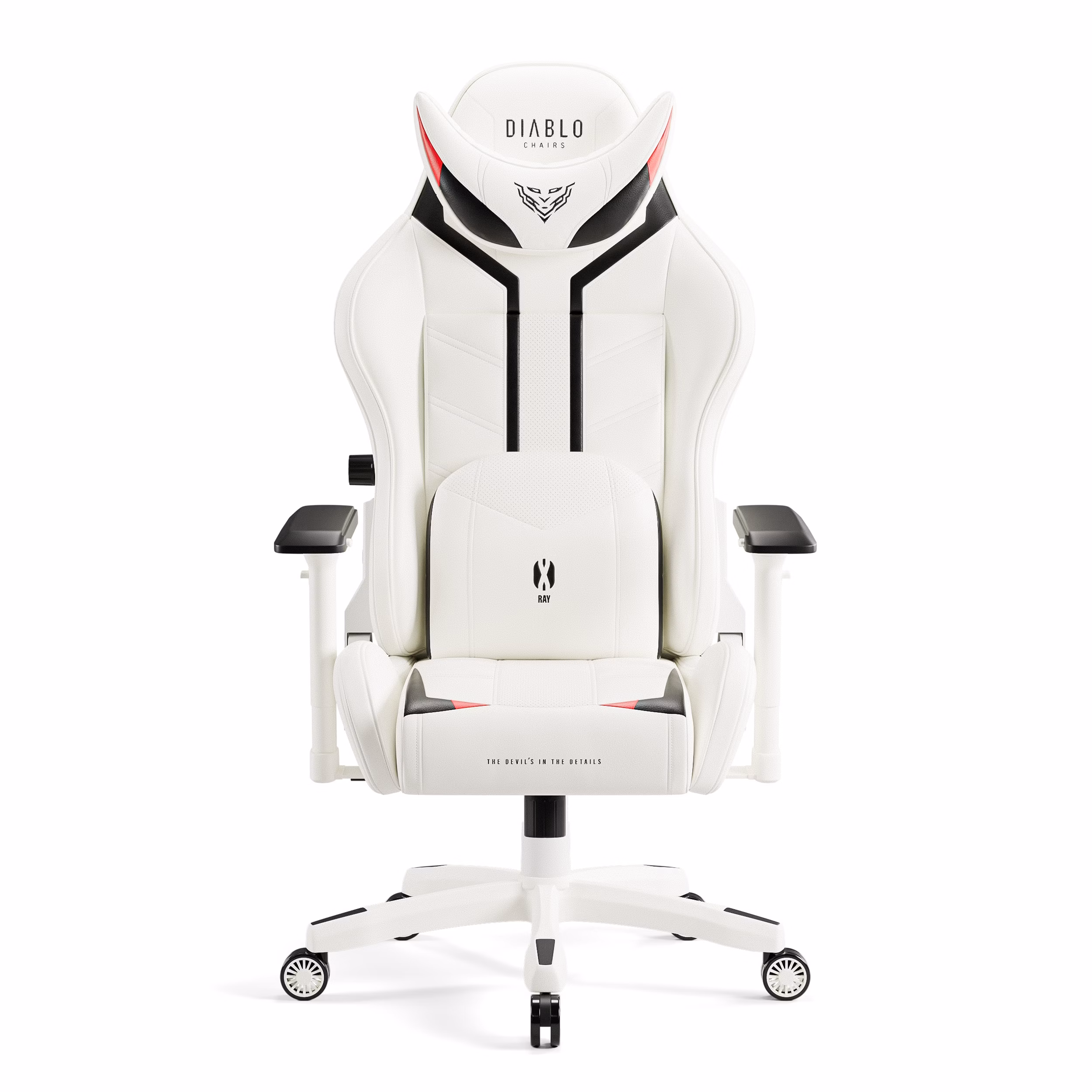 Fotel gamingowy Diablo X-Ray 2.0 King Size, biało-czarny