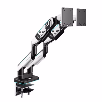 Suport dublu pentru monitoare de 49 de inchi, alb-negru X-Arm Dual RGB