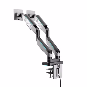 Suport dublu pentru monitoare de 49 de inchi, gri-negru RGB X-Arm Dual