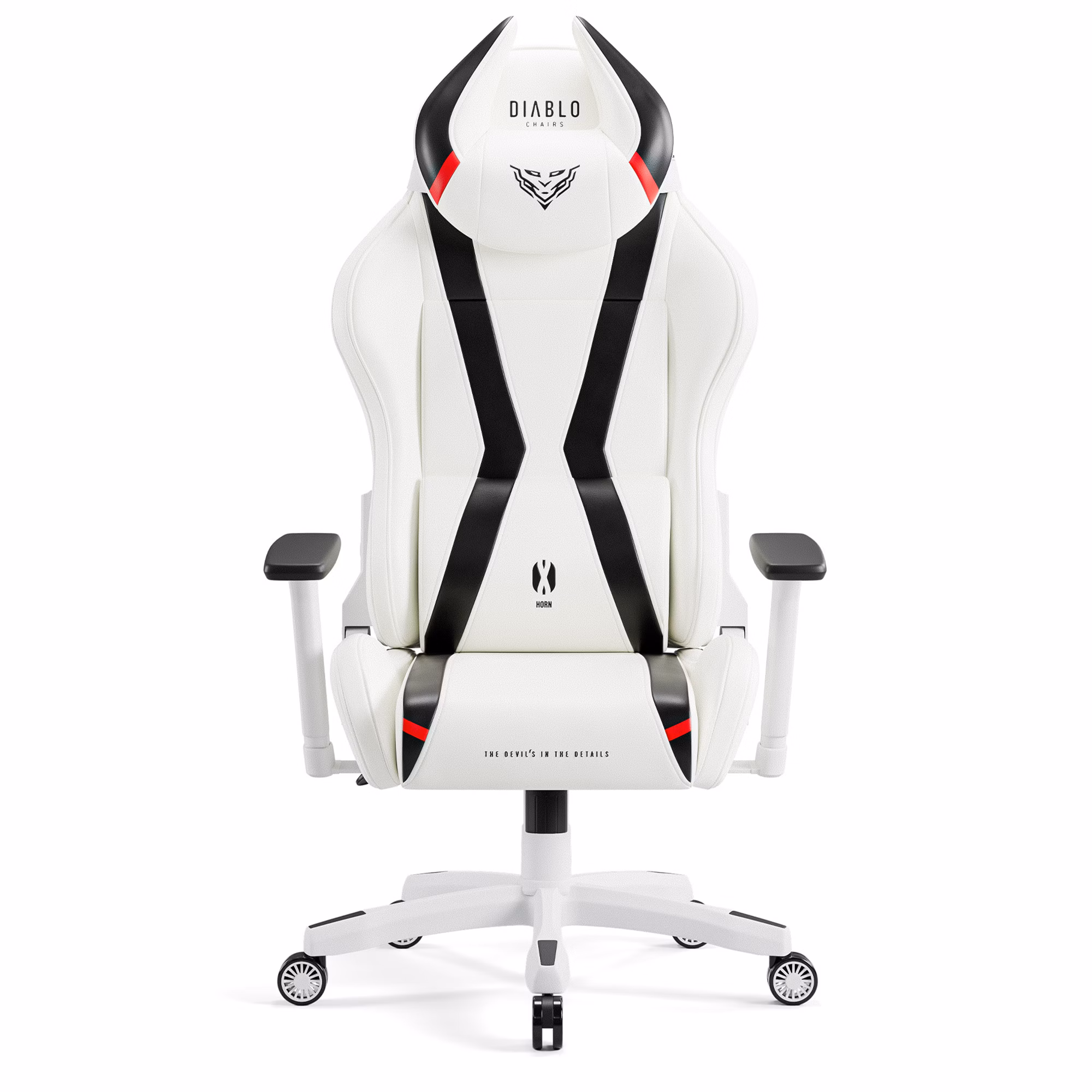 Chaise gaming Diablo X-Horn 2.0 Taille King: Blanche-Noire