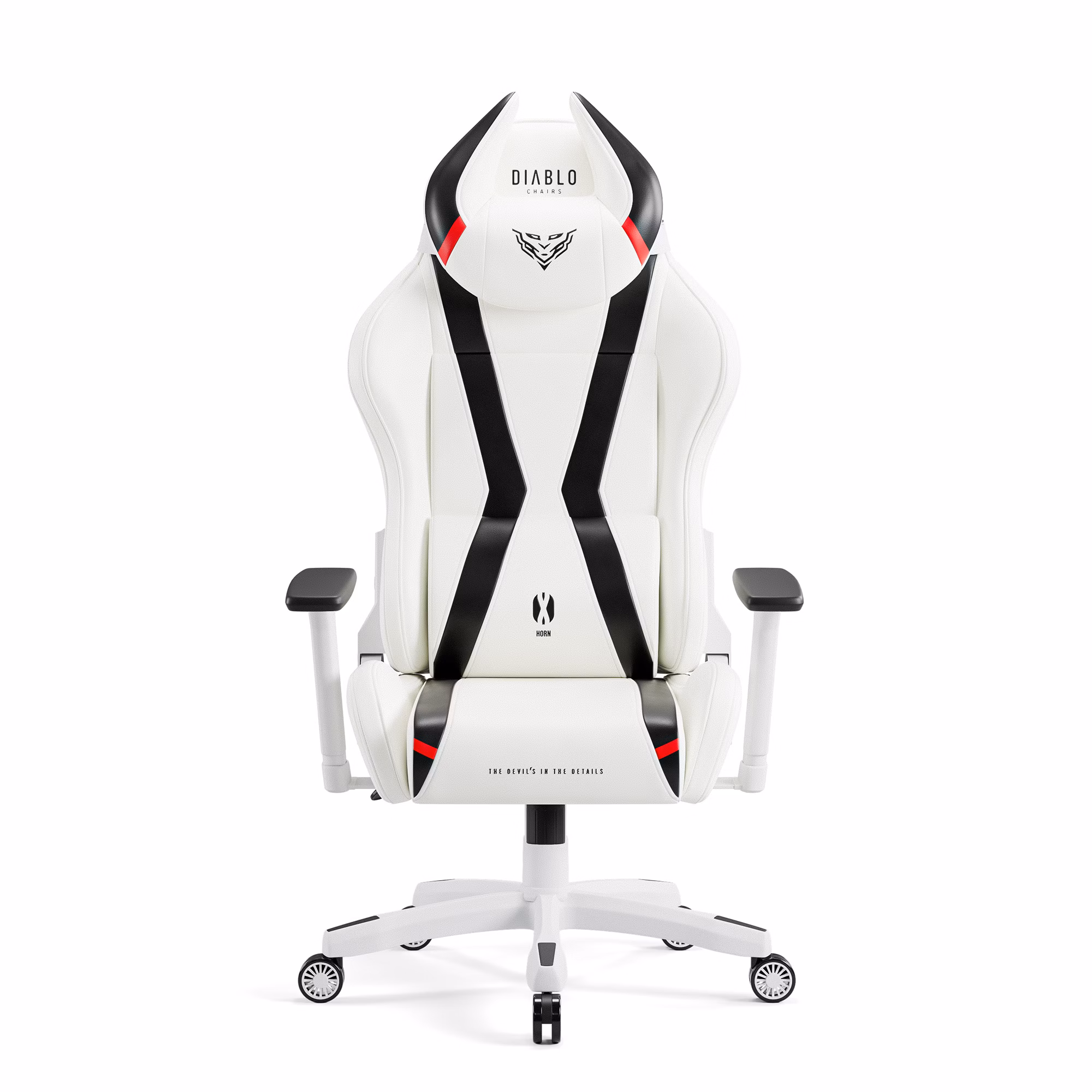 Diablo X-Horn 2.0 gamer szék Átlagos méret: Fehér-fekete