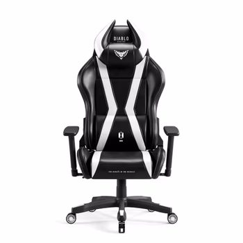 Gamer szék Diablo X-Horn 2.0 Átlagos méret, Fekete-fehér