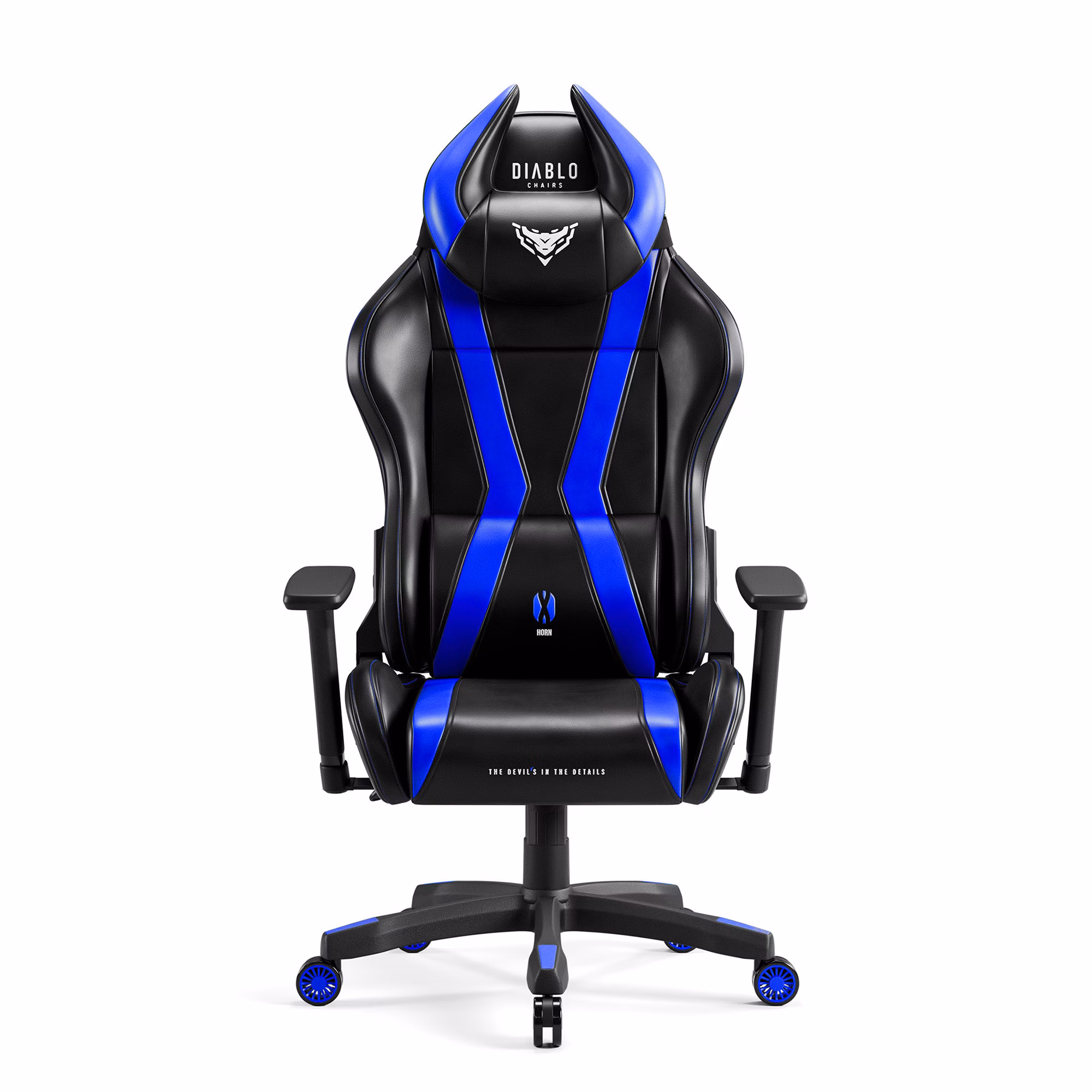 Gamer szék Diablo X-Horn 2.0 Átlagos méret, Fekete-kék