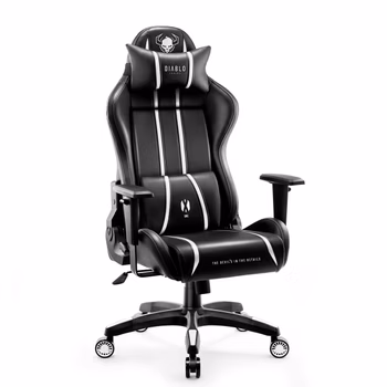 Herní židle Diablo X-One 2.0 King Size: černo-bílý