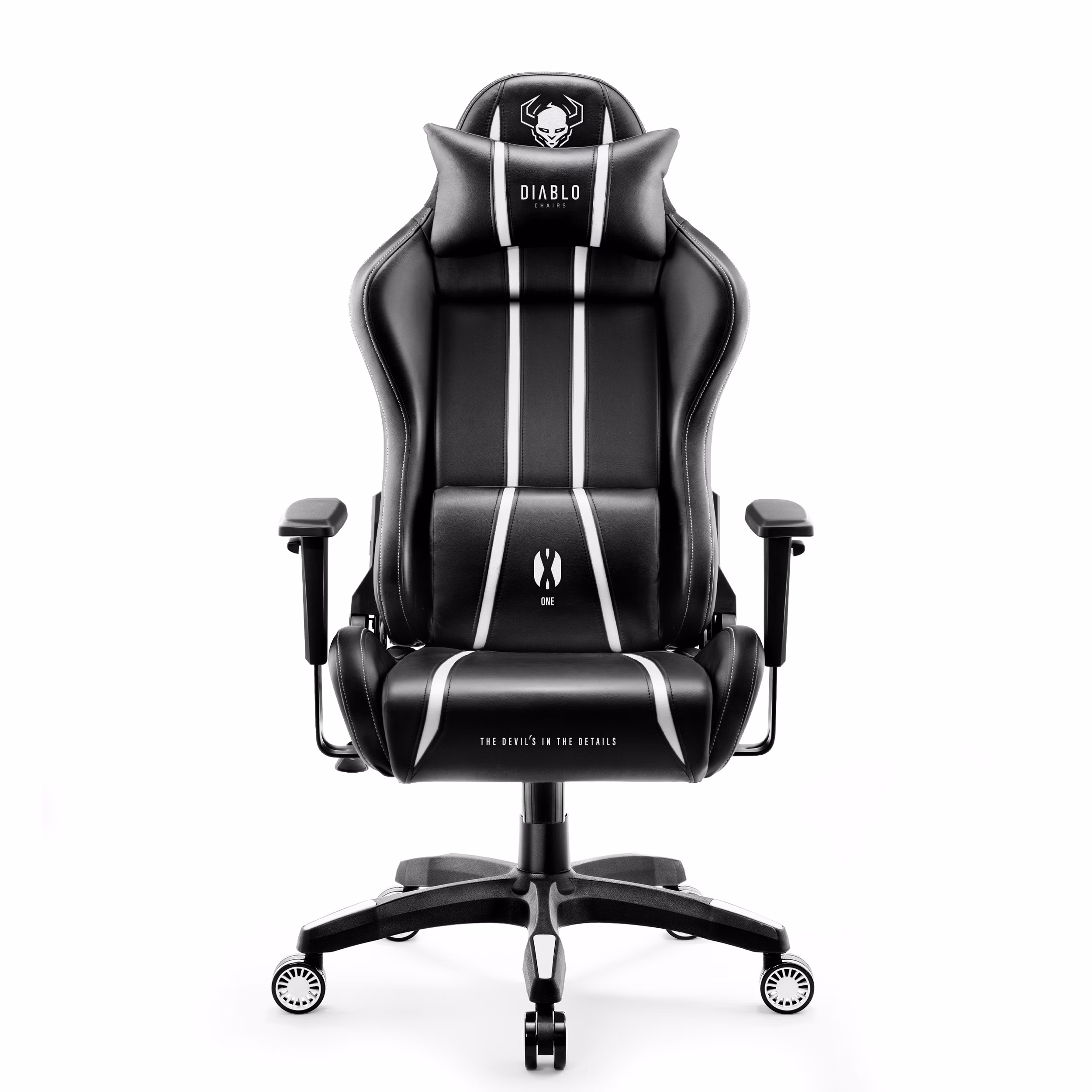 Gaming Stuhl Diablo X-One 2.0 King Size: Schwarz-Weiß