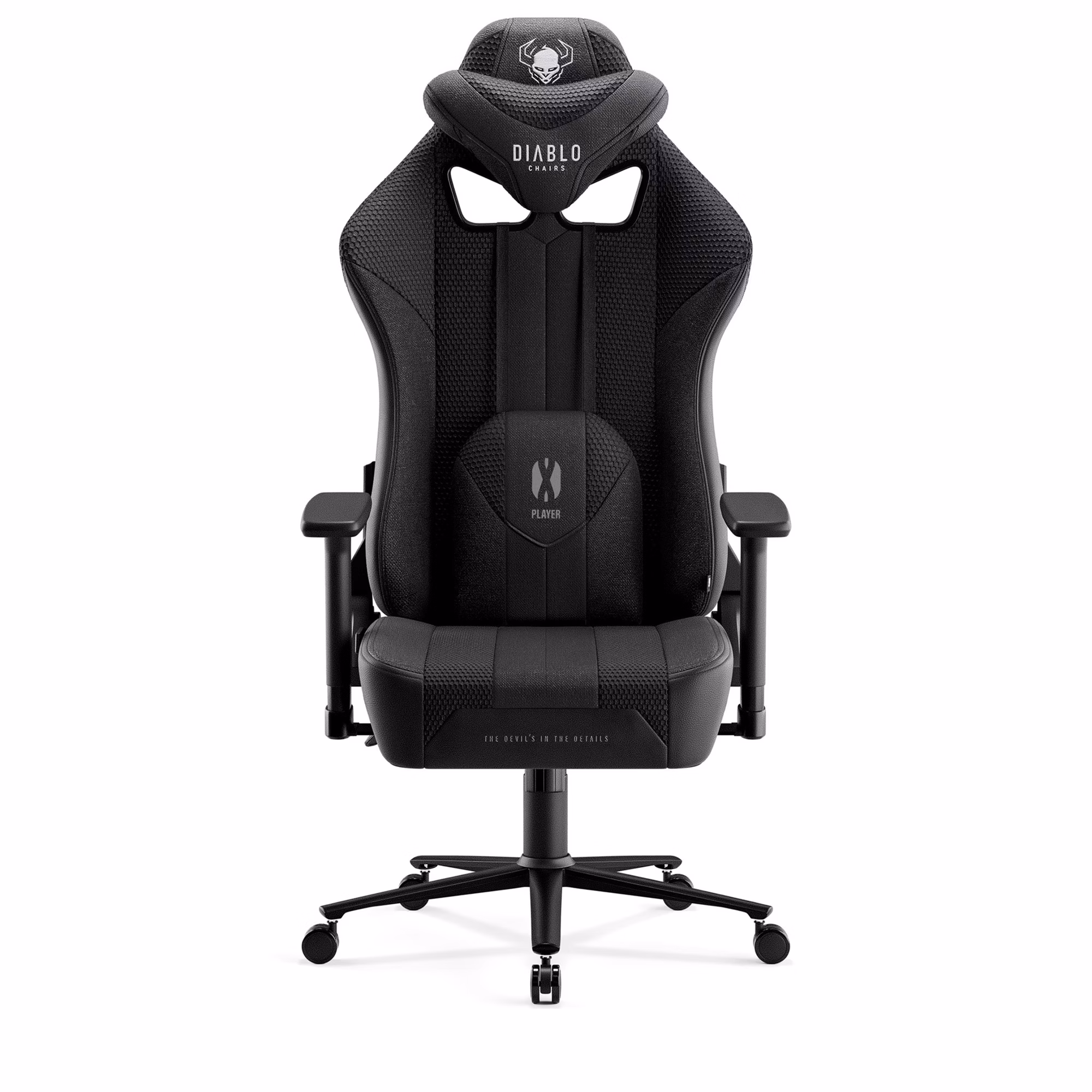 Gamingstol I Tyg Diablo X-Player 2.0, King Size, svart