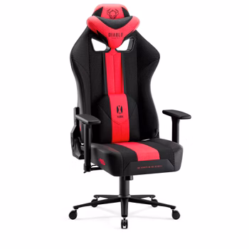 Gamingstol I Tyg Diablo X-Player 2.0, King Size, antracit-karmosinrött