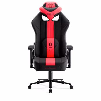 Gamingstol I Tyg Diablo X-Player 2.0, King Size, antracit-karmosinrött