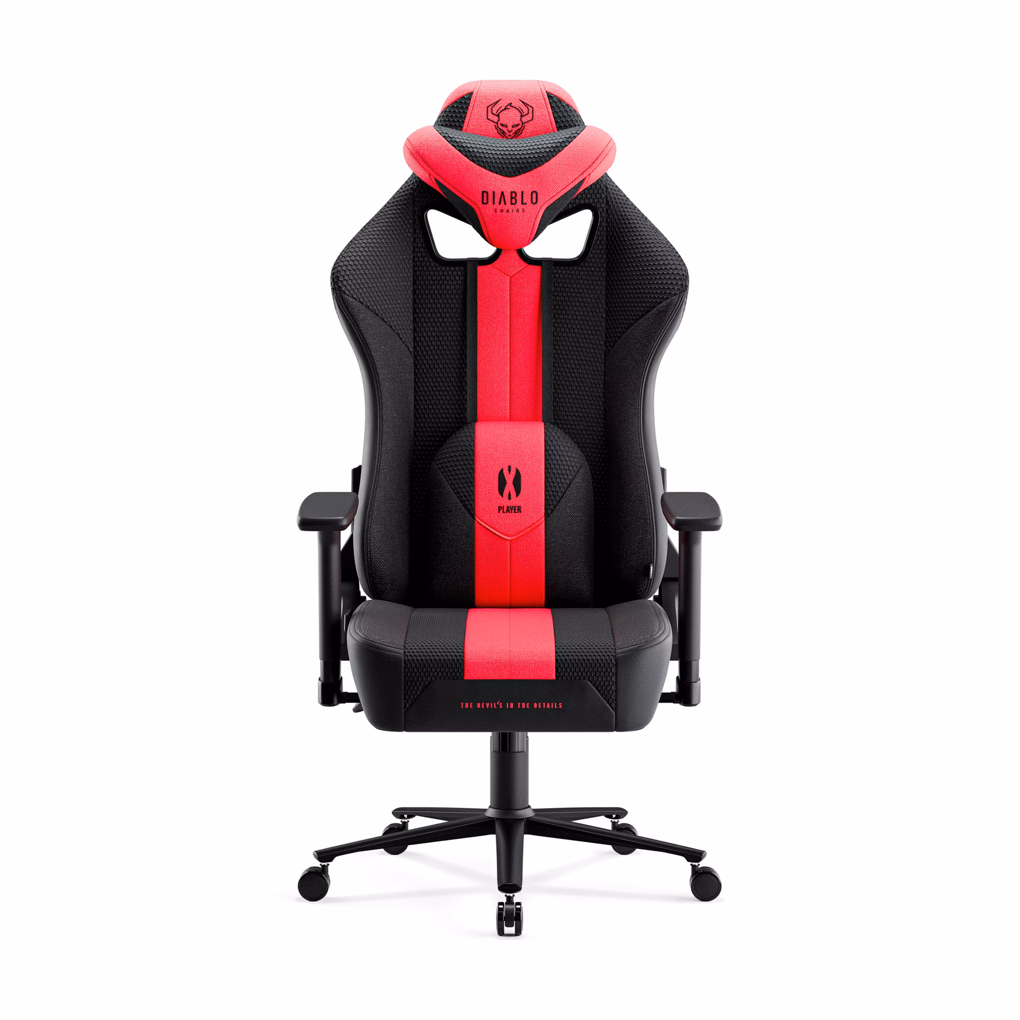 Sedia da gaming Diablo X-Player 2.0 in materiale Normal Size: cremisi-antracite