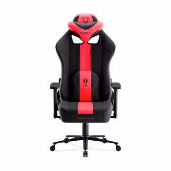 Gamingstol I Tyg Diablo X-Player 2.0, Normal Size, antracit-karmosinrött