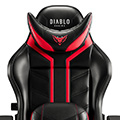 Gaming Stuhl Diablo X-Ray 2.0 Normal: Weiß-Rosa