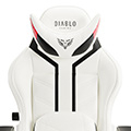 Gaming Stuhl Diablo X-Ray 2.0 Normal: Weiß-Rosa