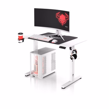 Bureau réglable en hauteur Diablo X-Tensio 1100 blanc