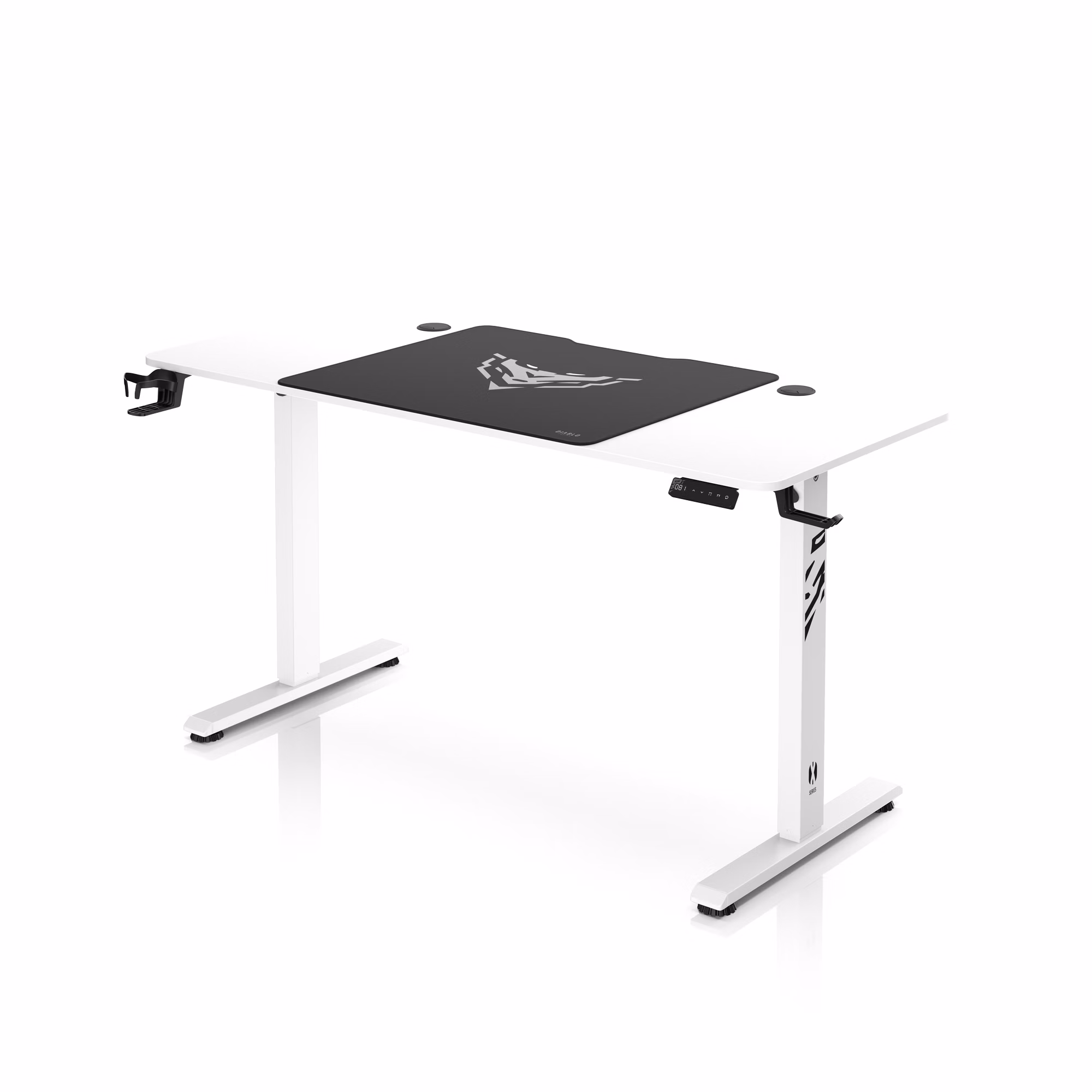 Bureau réglable en hauteur Diablo X-Tensio 1400 blanc