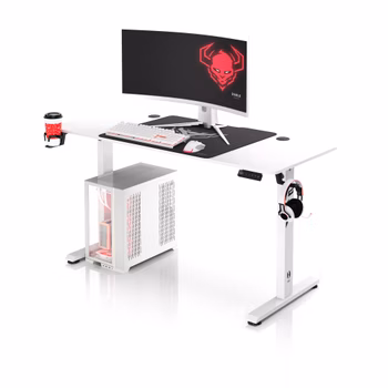 Bureau réglable en hauteur Diablo X-Tensio 1400 blanc