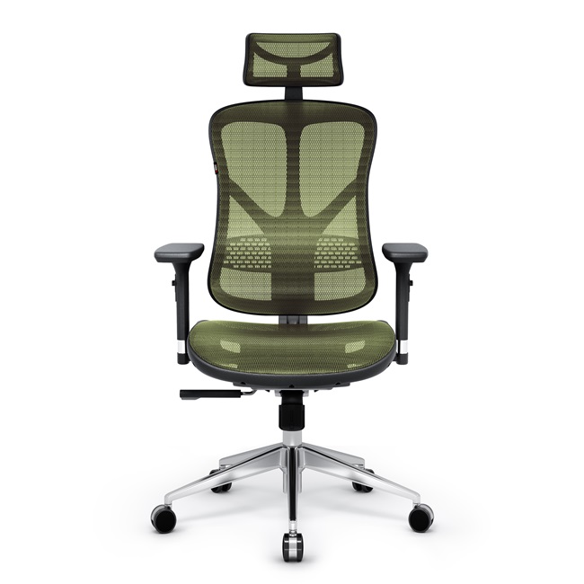 fotel ergonomiczny czarno-zielony
