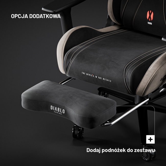 czarny materiałowy fotel dla gracza